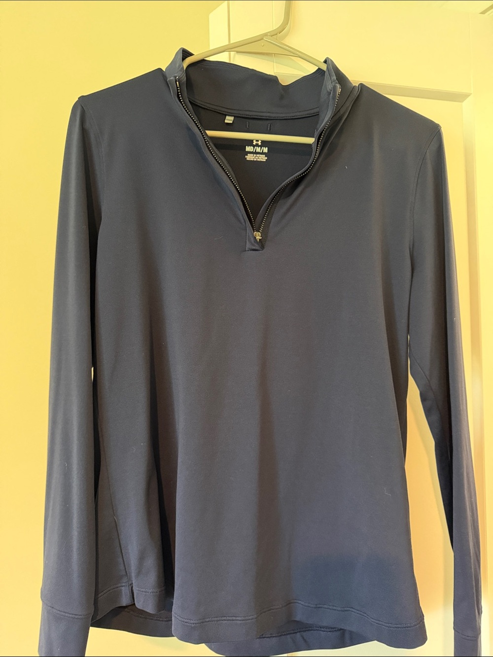 Women’s Under Armour Navy Blue Golf Quarter-Zip Top Size Medium
